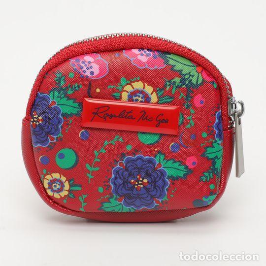 Nuevo: Monedero rojo y flores multicolores - Foto 1