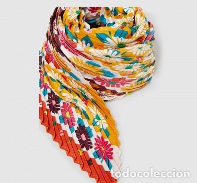 Nuevo: Pa&ntilde;uelo plisado margaritas multicolor - Foto 4