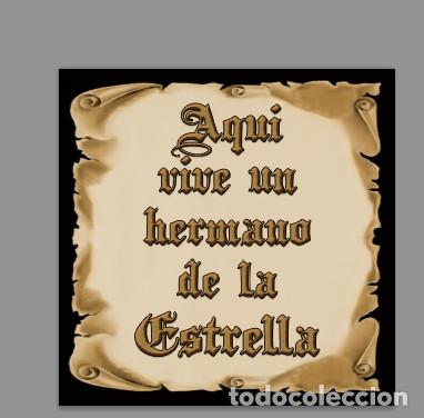 Neu: Azulejo 20x20 de Aqu&iacute; vive un Hermano de la Estrella