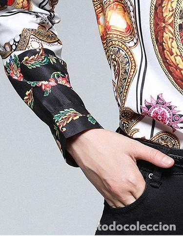 Nuevo: Camisa estampada Virgen y ni&ntilde;o talla L - Foto 4