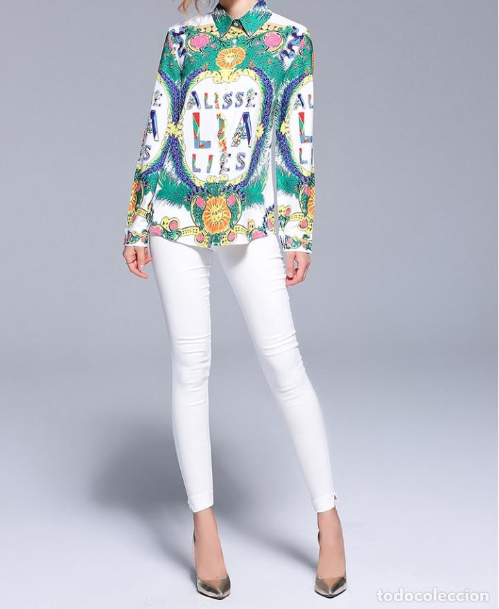 Nuevo: Camisa estampada multicolor talla L - Foto 1