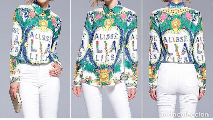Nuevo: Camisa estampada multicolor talla L - Foto 6