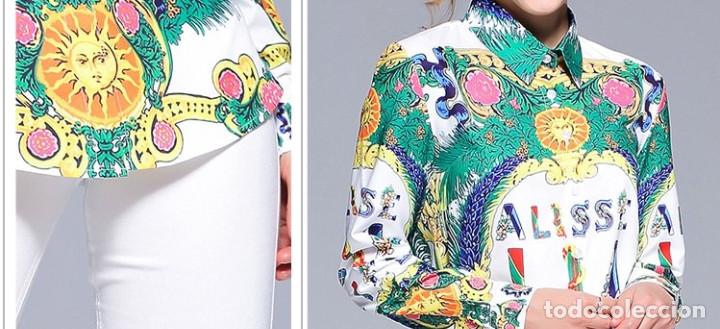 Nuevo: Camisa estampada multicolor talla L - Foto 7