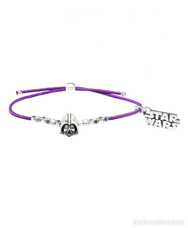 Nuevo: Pulsera ajustable morada casco Darth Vader - Foto 1
