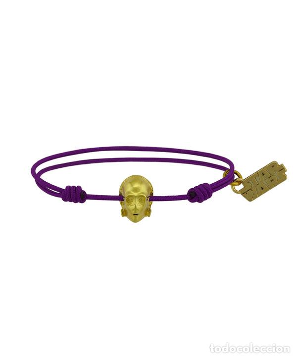 Nuevo: Pulsera nylon morada nudos casco C-3PO - Foto 1