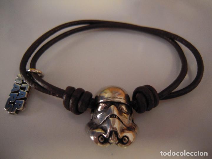Nuevo: Pulsera marr&oacute;n oscuro cuero casco Trooper - Foto 1