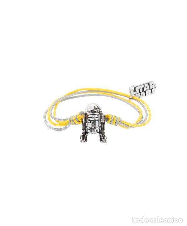 Nuevo: Pulsera algod&oacute;n amarilla y gris R2-D2 talla L - Foto 1