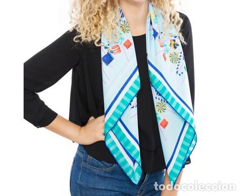 Nuevo: Pa&ntilde;uelo cuello azul claro piruletas - Foto 2