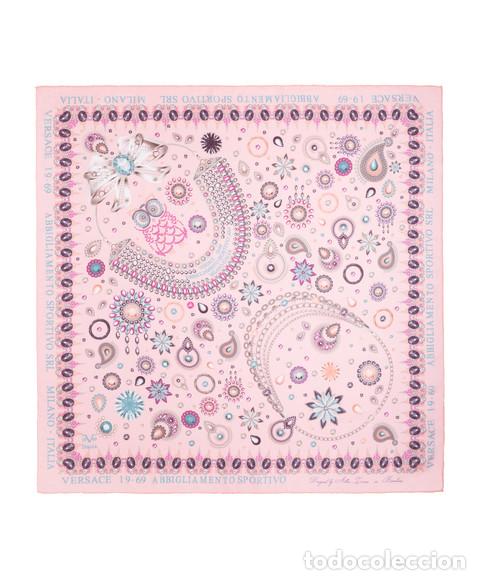 Nuevo: Pa&ntilde;uelo cuello rosa beb&eacute; estampado joyas multicolores - Foto 1