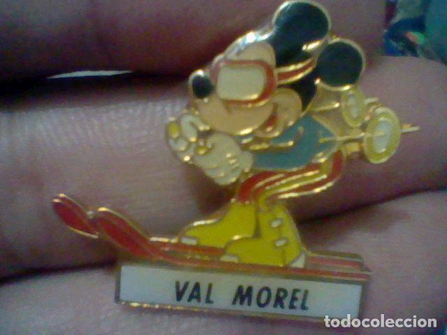 Nuevo: VAL MOREL VALMOREL MICKEY SKY ESQUI MONTA&Ntilde;ISMO ALPINISMO PIN INSIGNIA GOTA