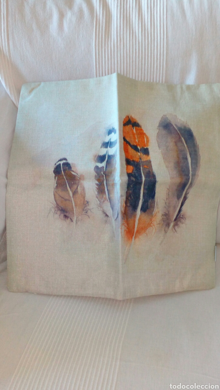 Nuevo: Dos fundas para cojin de lino y algodon 45x45. - Foto 1