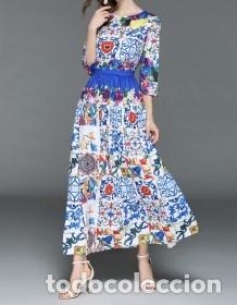 Nuevo: Vestido largo estampado talla L - Foto 1