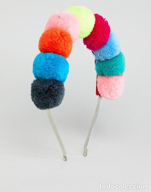 Nuevo: Diadema con pompones multicolores - Foto 1