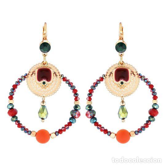 Nuevo: Pendientes c&iacute;rculo multicolores - Foto 1