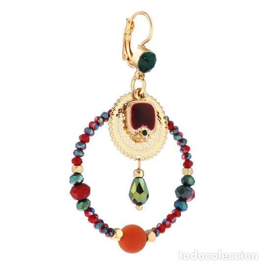 Nuevo: Pendientes c&iacute;rculo multicolores - Foto 2