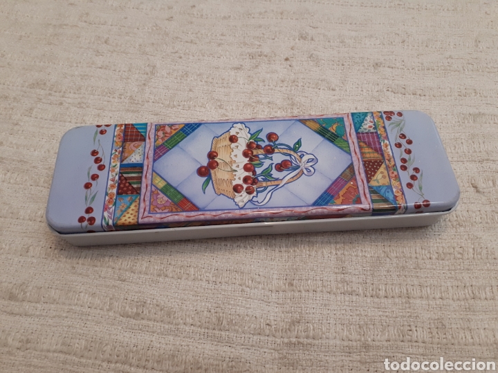 Nuevo: Estuche metal lata cesta cerezas - Foto 1