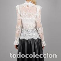 Nuevo: Top blanco de encaje manga larga talla M (40) - Foto 2