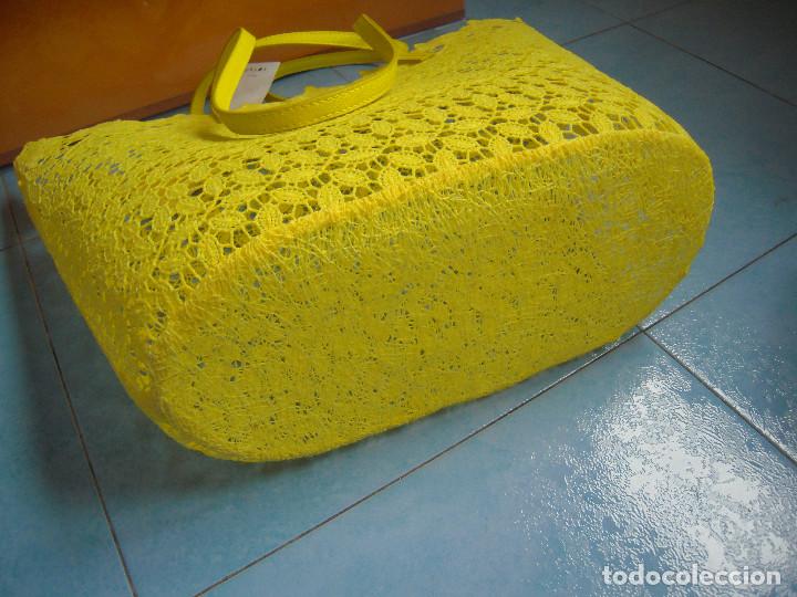 Nuevo: Capazo amarillo tipo encaje - Foto 6