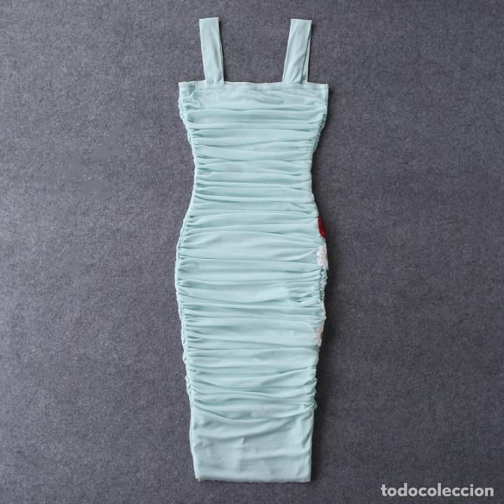 Nuevo: Vestido drapeado azul talla M - Foto 12