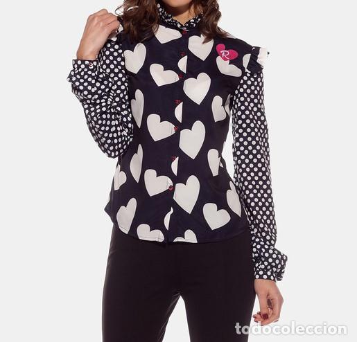 Nuevo: Blusa corazones y topos talla 40 - Foto 1