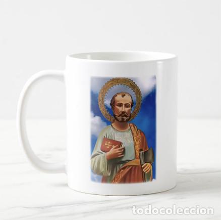 Nuevo: Taza de cer&aacute;mica de San Judas Tadeo (Patrono de las causas imposibles)