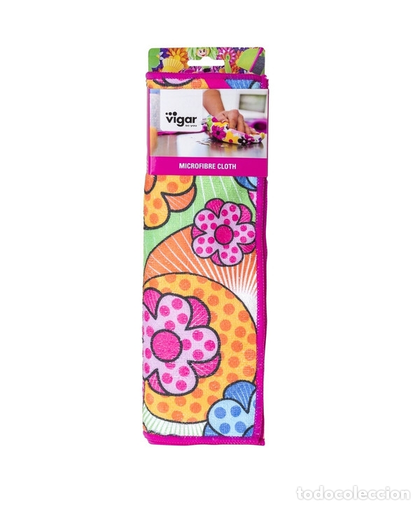 Nuevo: Pack cuatro bayetas microfibra flores y lisas - Foto 7