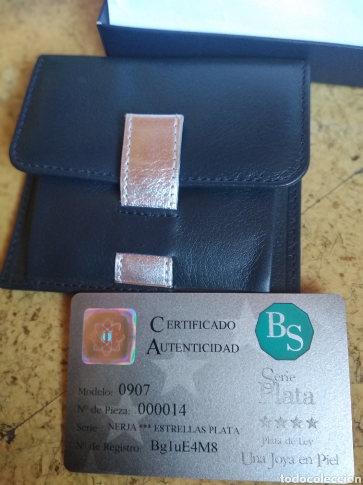 Nuevo: Billetero piel con certificado - Foto 2