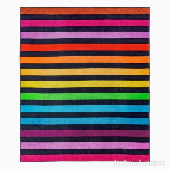 Nuevo: Toalla gigante rayas multicolor - Foto 1