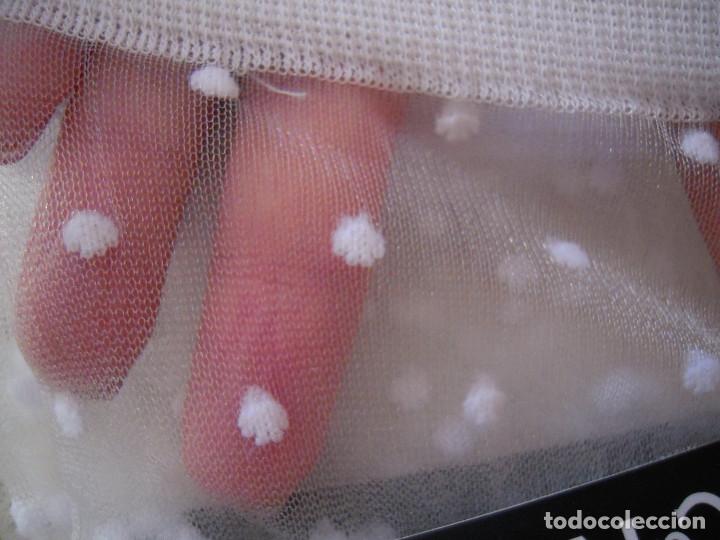 Nuevo: Calcet&iacute;n media blanco topos - Foto 3