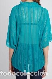 Nuevo: Jersey transparente turquesa talla &uacute;nica - Foto 2