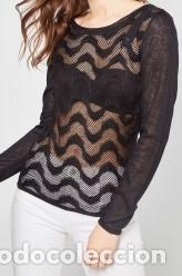 Nuevo: Camiseta transparente negra talla M - Foto 1