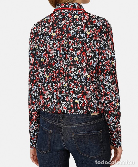Nuevo: Camisa flores multicolor talla 40 - Foto 2