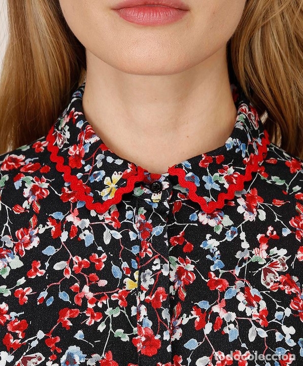 Nuevo: Camisa flores multicolor talla 40 - Foto 3