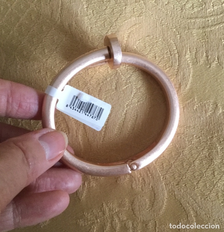Nuevo: PULSERA DE METAL ORO ROSA CON FORMA DE CLAVO - Foto 3