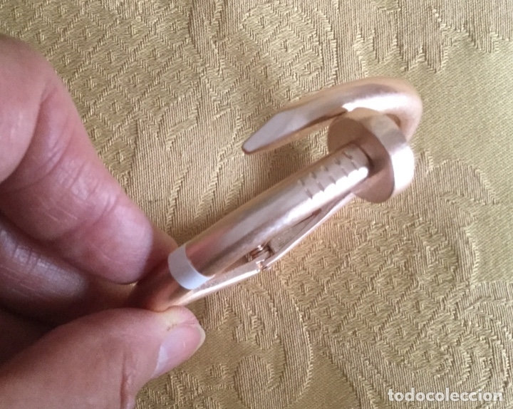 Nuevo: PULSERA DE METAL ORO ROSA CON FORMA DE CLAVO - Foto 4