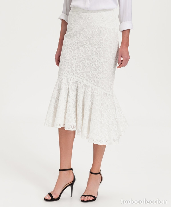 Nuevo: Falda encaje blanca talla 38 - Foto 1