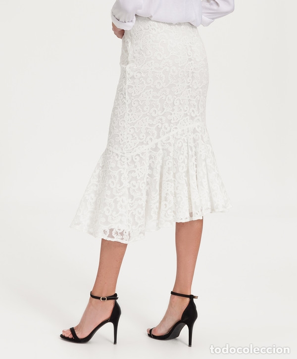 Nuevo: Falda encaje blanca talla 38 - Foto 2