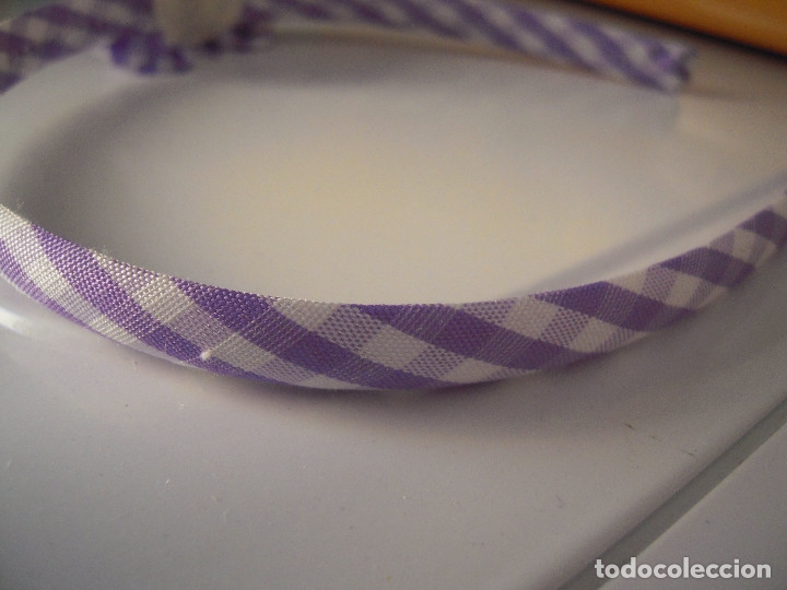 Nuevo: Diadema malva y blanco flor - Foto 4