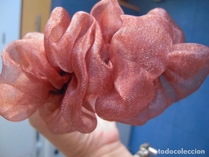 Nuevo: Diadema marr&oacute;n flores chiff&oacute;n - Foto 3