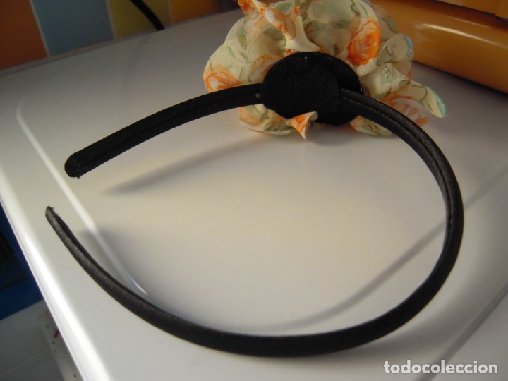 Nuevo: Diadema negra flor multicolor - Foto 2
