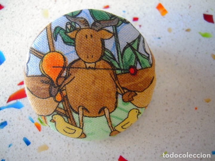 Nuevo: Broche tipo pin grande multicolor animales - Foto 1