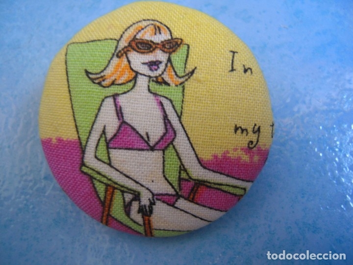 Nuevo: Broche tipo pin grande multicolor chica - Foto 1