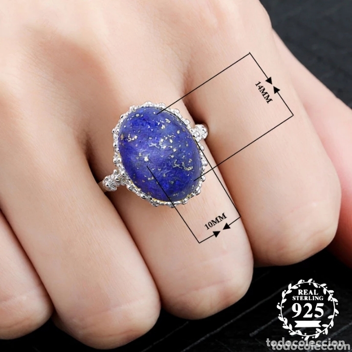 Nuevo: Anillo de Plata y L&aacute;piz Lazuli ENV&Iacute;O GRATIS!! - Foto 3
