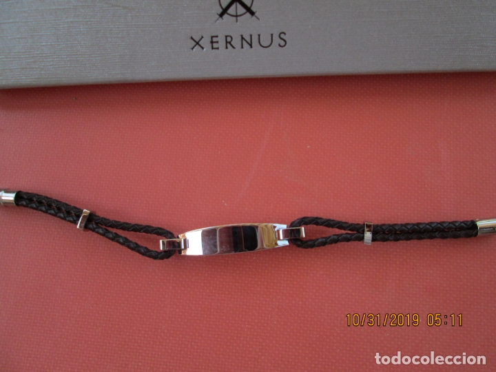 Nuevo: PULSERA XERNUS - CORD&Oacute;N Y ACERO - NUEVA CON ESTUCHE. - Foto 2