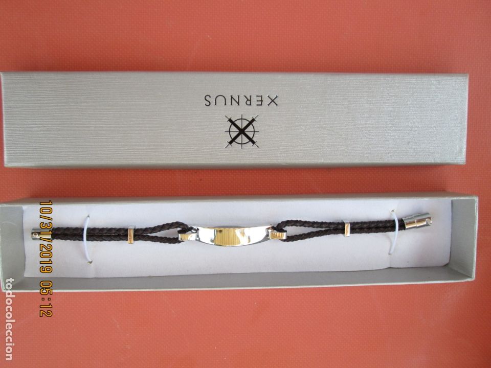 Nuevo: PULSERA XERNUS - CORD&Oacute;N Y ACERO - NUEVA CON ESTUCHE. - Foto 1