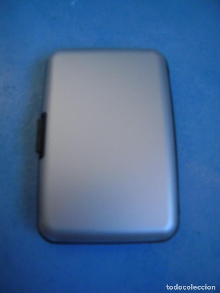 Nuevo: Cartera tarjetas aluminio gris - Foto 2