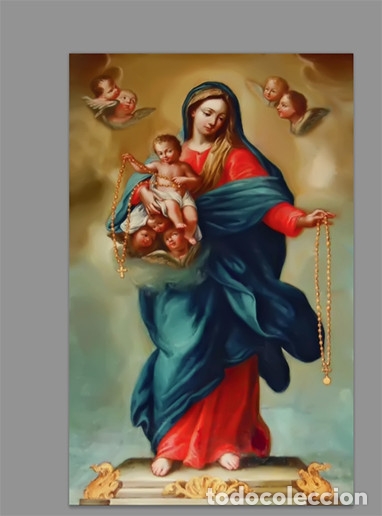 Nuevo: Azulejo 20x30 con la Virgen del Rosario. - Foto 1