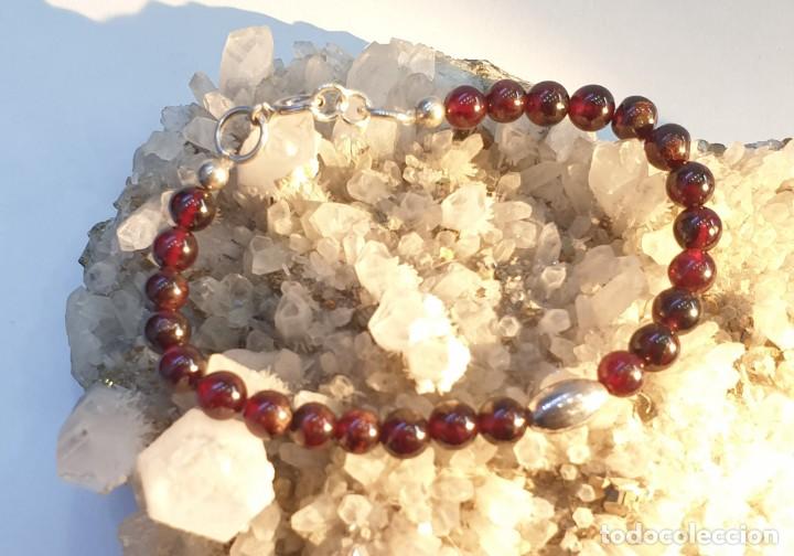 Nuevo: Pulsera granate almandino y Plata 925 - Foto 1