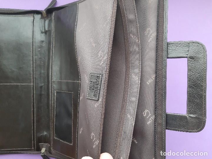 Nuevo: CARTERA PORTADOCUMENTOS DE PIEL NUEVA A ESTRENAR  MULTIPLES COMPARTIMENTOS MARCA MATTIES - Foto 3