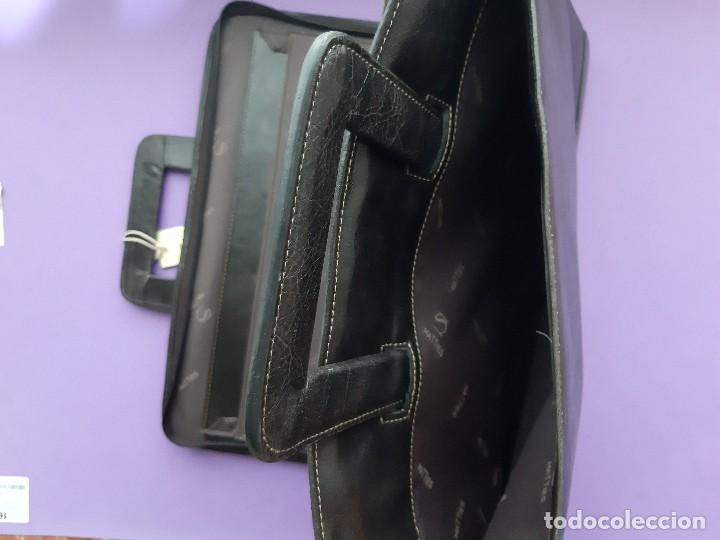 Nuevo: CARTERA PORTADOCUMENTOS DE PIEL NUEVA A ESTRENAR  MULTIPLES COMPARTIMENTOS MARCA MATTIES - Foto 11
